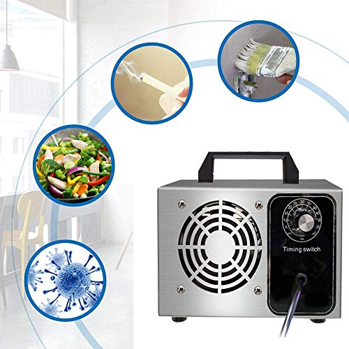 MJLXY Generador de Ozono Comercial 24000Mg,Portátil con Temporizador Industrial Purificador de Aire de Ozono para Edificio de Oficinas