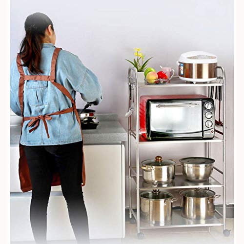 MKJYDM Estante de la Cocina Estante de la panadería Horno de microondas Carro de Almacenamiento Vertical Soporte de Estante Almacenamiento de Cocina (Size : 58.5x37x76cm)