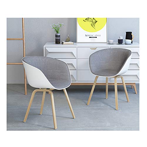 MMZZ Piernas de imitación de Madera Silla de Comedor, Silla económica de Oficina de Hierro Forjado, diseño de Respaldo ergonómico, para Restaurante/Pub/cafetería/Sala de Estar/Hotel/Dormitorio