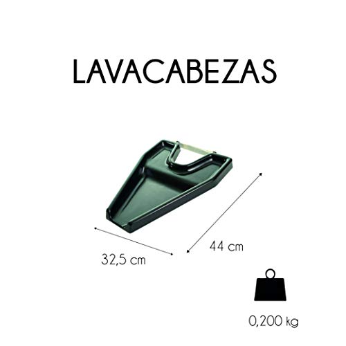 Mobiclinic, Lavacabezas portátil para silla de ruedas, para ancianos y discapacitados, Negro, Teja