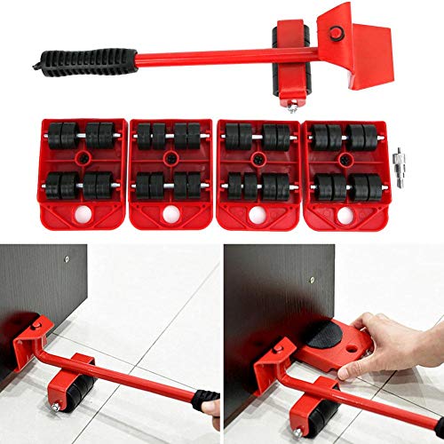 Mobiliario Pesado Herramienta de Transporte Mover Palanca de Transporte Mover Fácil Muebles para Manipular Mercancías Pesadas o Muebles, Tablero Móvil 105 x 80 x 22 mm