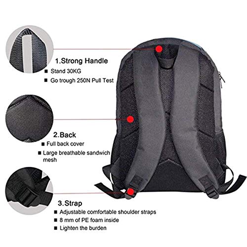 Mochila Escolar Crustáceos Moluscos de Pulpo de Animales Marinos Bolsa de Viaje Bolsa de Viaje Informal para niños Adolescentes