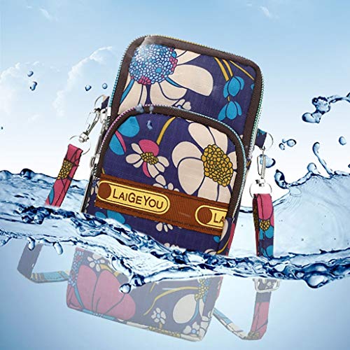 Moda Mujer Niñas Neutral Nylon Estudiantes Deportes al aire libre Brazo Bolsa Teléfono Bolsa Hombro Bolsa