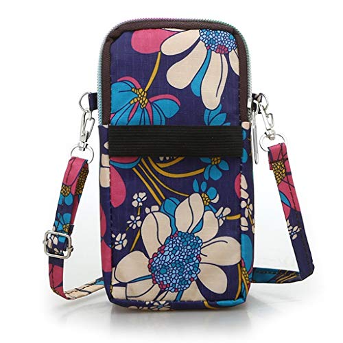 Moda Mujer Niñas Neutral Nylon Estudiantes Deportes al aire libre Brazo Bolsa Teléfono Bolsa Hombro Bolsa