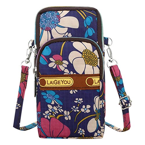 Moda Mujer Niñas Neutral Nylon Estudiantes Deportes al aire libre Brazo Bolsa Teléfono Bolsa Hombro Bolsa