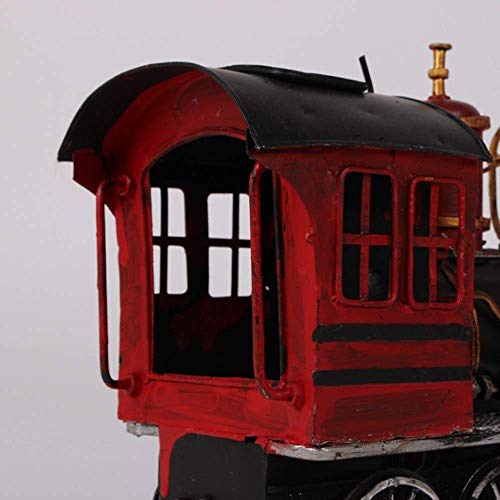 Modelo de coche Bar Hotel colección de la decoración, nórdica antigua de la personalidad creativa Hoja modelo locomotor adulto Hierro antiguo modelo de coche de tren creativo regalo de productos de me