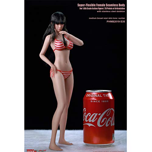 Modelo de Cuerpo de Niña de Pierna Móvil a Escala 1/6 con Traje de Bikini (S35A)