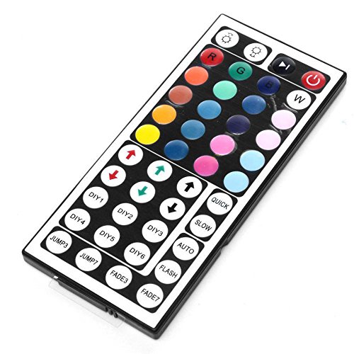 Moent Luces LED 5M RGB 2835 300Led SMD Lámpara de Tira de luz Flexible + 44 Teclas Control Remoto IR