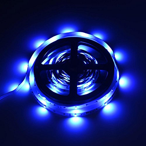 Moent Luces LED 5M RGB 2835 300Led SMD Lámpara de Tira de luz Flexible + 44 Teclas Control Remoto IR