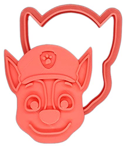Molde Cortador de Galletas - Dibujos Animados de Patrulla Canina - Chase (Coral)