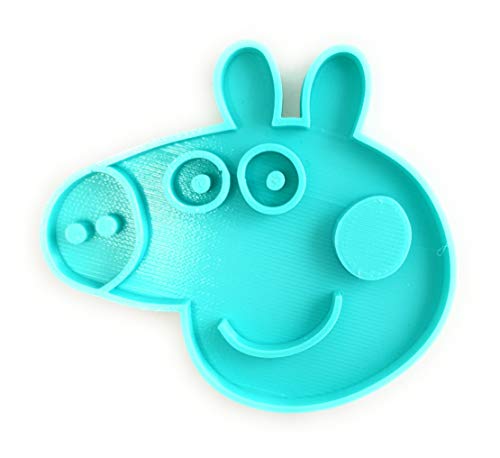 Molde Cortador de Galletas - Dibujos Animados Peppa Pig (Turquesa)