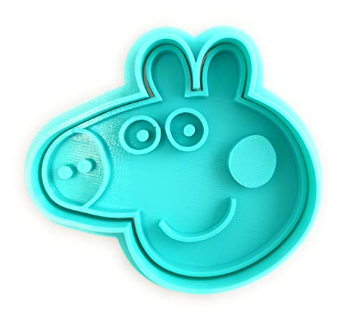 Molde Cortador de Galletas - Dibujos Animados Peppa Pig (Turquesa)