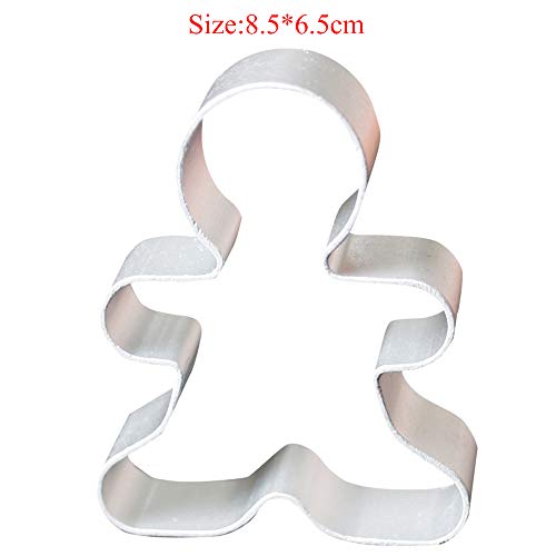 Molde De Acero Inoxidable De La Galleta Cortador De Jengibre Hombres Stampers Moldeo por Prensado De La Torta del Molde para Hornear Herramientas Pie Decoración