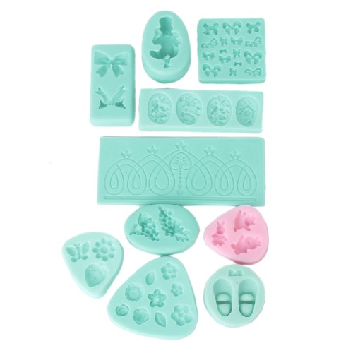 Molde De Silicona Flor Hoja en Forma DIY Para Candy Cake Pastel Fondant Decoración