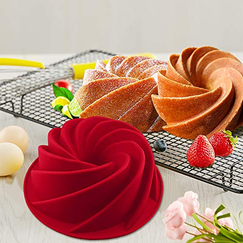 Molde de silicona para tartas, antiadherente, molde de gelatina para hornear