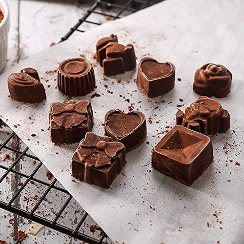 molde para hornear,molde de pastel, molde de chocolate, silicona de Grado Alimentaria ,para galletas Chocolate, chupitos de gelatina, pudín, bomba de baño, postre, jabón y cubito de hielo(2 piezas)