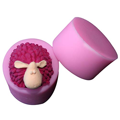Moldes de silicona 3D para hacer velas o jabón, para decoración de tartas y azúcares Ovejas