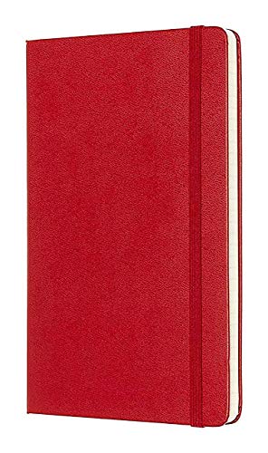 Moleskine 944376 - Cuaderno de tapa dura, de rayas, bolsillo, rojo