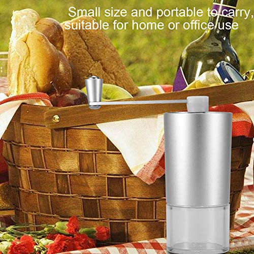Molinillo de café, molinillo de café manual portátil Molino de café de acero inoxidable Máquina de molienda de granos(20g (for 1-2 people))