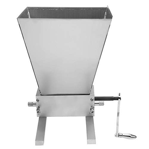 Molino de Grano, molino de malta Trituradora de grano casera con rodillos de acero ajustables Máquina de trituración de grano de elaboración de cerveza