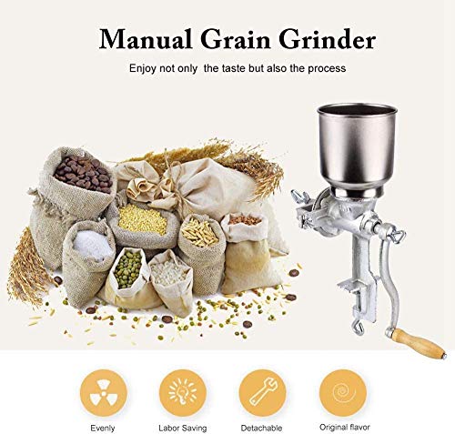 Molino De Maíz Manual, Molino De Grano Portátil, Molinillo De Café, Máquina En Polvo, Harina De Harina, Grano De Trigo, Molino De Nueces, Hierro Fundido, Hogar, Cocina