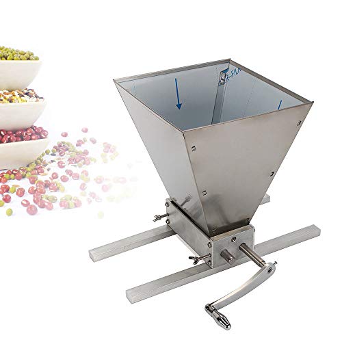 Molino de malta Molino de grano ajustable Casa trituradora Molino triturador Molino de cereales Molino de granos Amoladora 8LBS/min