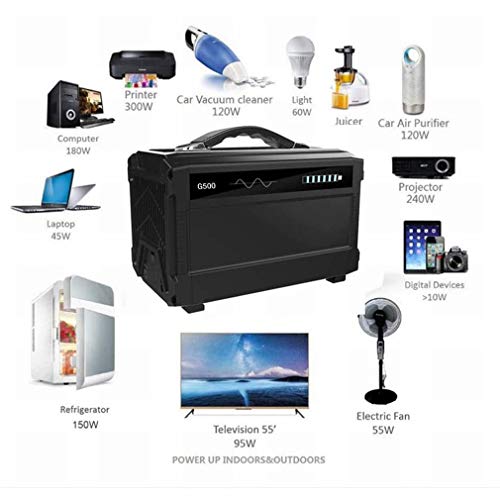 Momcares generador Solar portátil 500Wh 120000mAh estación de energía portátil Outdoor RV Camping Travel Batería del generador