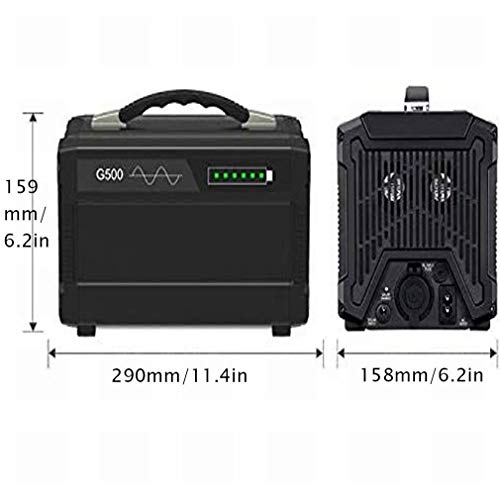 Momcares generador Solar portátil 500Wh 120000mAh estación de energía portátil Outdoor RV Camping Travel Batería del generador