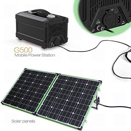 Momcares generador Solar portátil 500Wh 120000mAh estación de energía portátil Outdoor RV Camping Travel Batería del generador