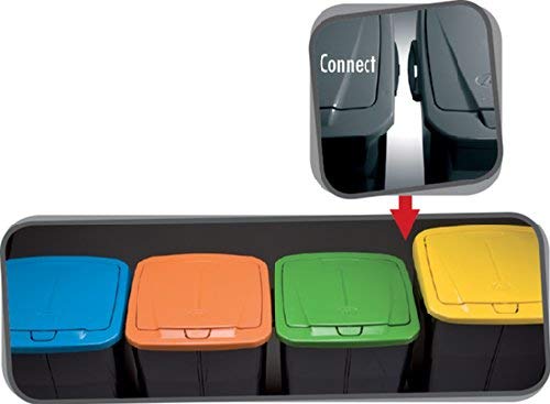 mondex 278Y251 - Cubo Ecobin 25L Con Tapa Amarilla