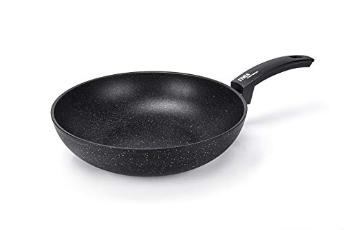 Moneta Etnea, Wok, Aluminio, Negro, 28 cm