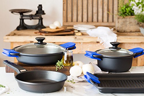 Monix Solid+ - Paellera 36 cm de aluminio fundido con antiadherente Teflon® Classic.