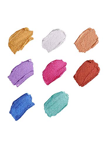 Mont Marte Pintura Acrilica - Metálica - 8 piezas, 18 ml tubos - Ideal para pintura acrílica - Colores brillantes y resistentes a la luz con gran opacidad - Ideal para Principiantes y Artistas