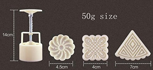 Moon para tarta pastel de luna decoración molde hand-pressure ABS Material Moon Cake moldbiscuit molde 50 G