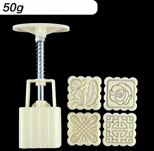 Moon para tarta pastel de luna decoración molde hand-pressure ABS Material Moon Cake moldbiscuit molde 50 G