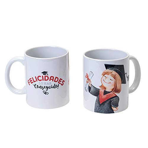Mopec Taza Graduación Chica, Cerámica, Blanco, 0.02x8x9.5 cm
