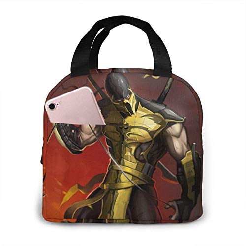 Mor-Tal KOM-Bat Bolsa de almuerzo portátil con aislamiento Caja de asas más fresca para viajes/Picnic/Trabajo/Escuela