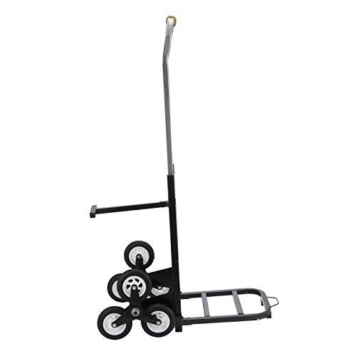 Moracle 150kg Escalera de Capacidad Carro 30 pulgadas de Altura Plegable escalada Carro de Tres Ruedas Chasis Escalera de Portátil Carro de Mano