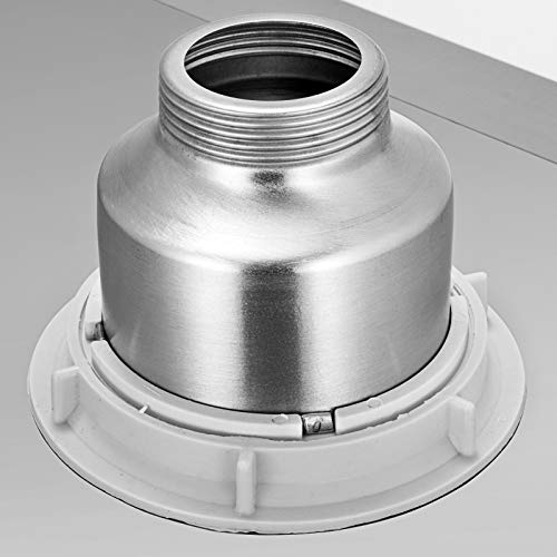 Moracle Congelador Cofre de Hielo Empotrable con Tapa Enfriador de Depósito de un Solo Recipiente de Acero Inoxidable en Refrigerador para Zumo Cerveza Vino (52.32 (L) X 34.54 (W) X 32 (H) CM)