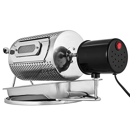 Moracle Tostadores de Café de Gran Capacidad 220V Tostadora Granos de Café Máquina para Hornear Café en Grano de Acero Inoxidable (40W 600G)