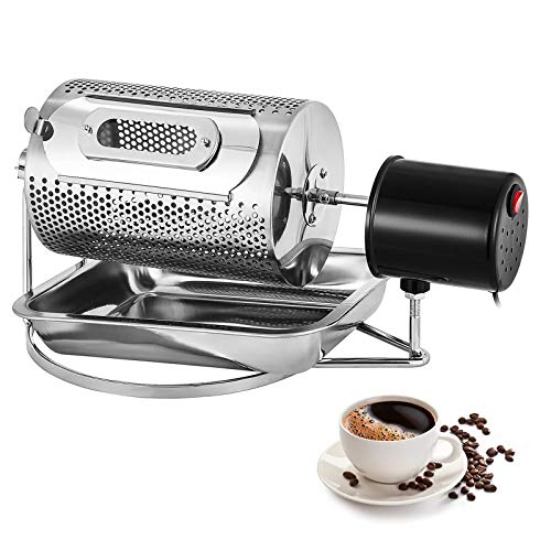Moracle Tostadores de Café de Gran Capacidad 220V Tostadora Granos de Café Máquina para Hornear Café en Grano de Acero Inoxidable (40W 600G)