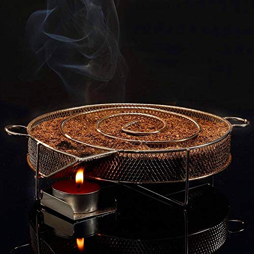 MorNon Ahumador En Frío Generador De Humo Frío Bobina De Humo De Acero Inoxidable BBQ Generador De Humo Frío Generador De Humo Frío para Ahumar En Frío