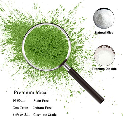 MOSUO Pigmentos en Polvo,20g*10 Colores Natural Mica Tintes para teñir Resina Epoxi, Jabones, Slime, Cera, Pintura, Vela, Uñas, Cosmético y Arte de Bricolaje - Metalizados Colorante