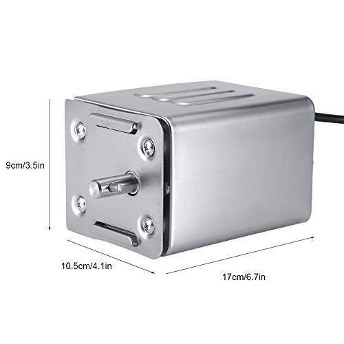 Motor eléctrico 50-70KG Acero inoxidable Asador eléctrico para asador Asador rotativo Motor Barbacoa Carne de cabra Cerdo Pollo Acero inoxidable 15W Hogar comercial Accesorios de barbacoa(110v)