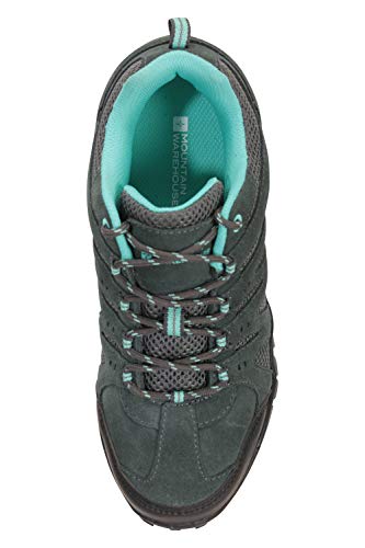 Mountain Warehouse Zapatillas de Senderismo para Mujer - Transpirables, con Malla Superior, Suela de Goma Duradera y Plantilla EVA - Ideales para Senderismo Azul petróleo Talla Zapatos Mujer 39 EU