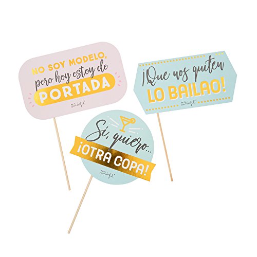 Mr; Wonderful Woa08938Es Accesorios Mr; Wonderful Para Photocall - Mensajes, 20X0.5X31 Cm