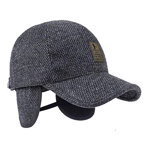 MRACSIY Gorra de béisbol para Hombre Gorras de Invierno 57-61cm (Gris)
