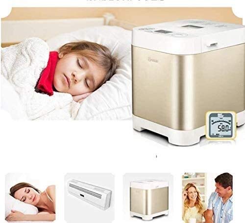 Mr.T Máquina de Pan Breadmaker máquina de Pan hogar automático Inteligente Multifuncional Pan del hogar y de Las pastas Máquina-Oro máquina de Pan Digital (Color : B)