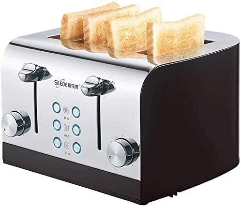 Mr.T Máquina de Pan Doméstica pequeña máquina de Hacer Pan Desayuno máquina Totalmente automática Tostadora Tostadora Toss máquina de Pan Digital (Color : A)