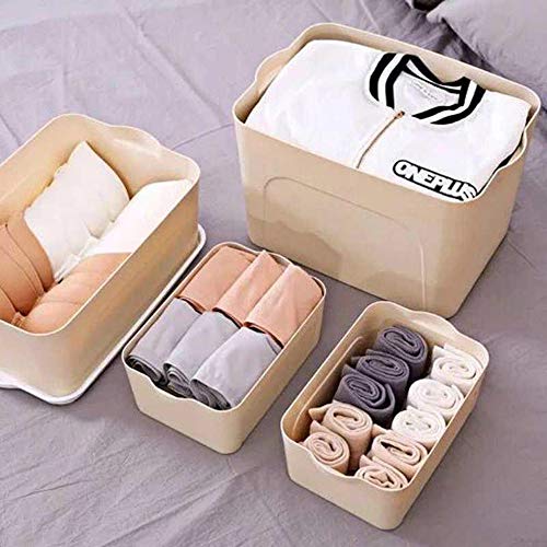 MSNLY Escritorio Joyas y cosméticos Caja de Almacenamiento de Escritorio Tipo de cajón Artículos pequeños Caja de Almacenamiento organizadora Mini Estante de plástico.